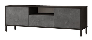 TV galds Kalune Design LV2 - RL, sudraba/melna, 140 cm x 35.5 cm x 46.4 cm