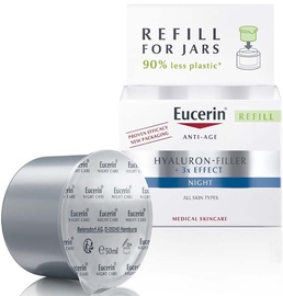 Nakts krēms Eucerin Hyaluron Filler + 3x Effect Refill, 50 ml, sievietēm