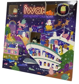 Набор ластиков Iwako Christmas Advent Calendar 2021, многоцветный