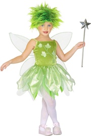 Kostüüm lastele Widmann Forest Fairy, roheline, polüester, 110 cm