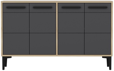TV-laud Kalune Design Stria, antratsiit/hele pruun, 120 cm x 30 cm x 75 cm