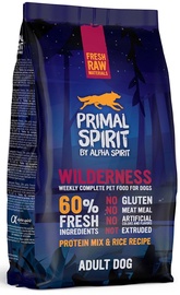 Сухой корм для собак Alpha Spirit Primal Spirit Wilderness, рыба/курица/рис/свинина, 1 кг