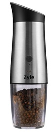 Мельница для соли и перца Zyle ZY206SGR, 0.14 л, серебристый/черный