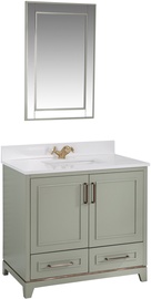 Комплект мебели для ванной Kalune Design Ontario 36, зеленый, 54 x 90 см x 86 см