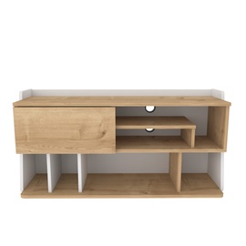 TV-laud Kalune Design Raca, pruun/valge/hele pruun, 37 cm x 120 cm x 59 cm