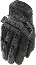Darba cimdi pirkstaiņi Mechanix Wear M-Pact Covert MPSD-55-011, tekstilmateriāls/ādas imitācija/neilons, melna, XL, 2 gab.
