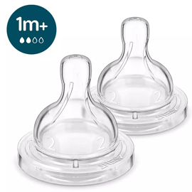 Соска Philips Avent SCY762/02, 1 мес., прозрачный, 2 шт.