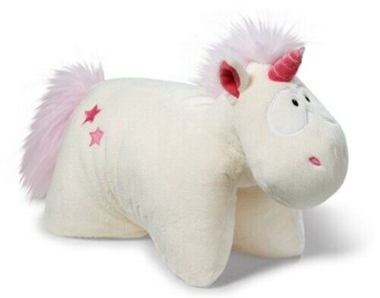 Mīkstā rotaļlieta NICI Unicorn Theodor Cushion, balta/rozā