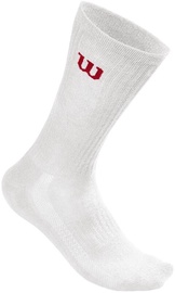 Носки Wilson Crew, белый/красный, M, 2 шт.