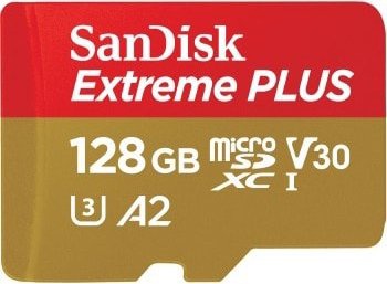 Atmiņas karte SanDisk Extreme Plus, 128 GB