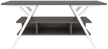 TV-laud Kalune Design Minerva, valge/tumehall, 35 cm x 120 cm x 55 cm