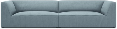 Dīvāns Micadoni Home Ruby, gaiši zila, 302 x 93 cm x 69 cm