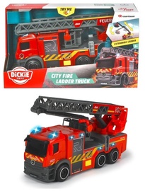 Rotaļu ugunsdzēsēju mašīna Dickie Toys City Fire Ladder Truck 203714023038, sarkana