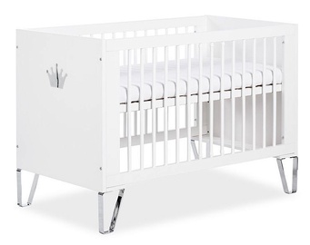 Bērnu gulta LittleSky Blanka, balta, 125 x 66 cm