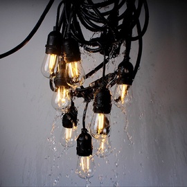 Гирлянда лампочек, 10 м, теплый белый, 20 LED