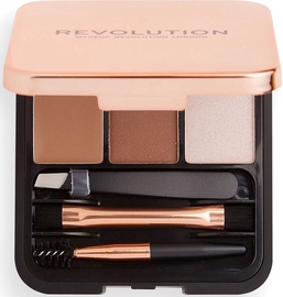 Kulmupuuder Makeup Revolution London Brow Sculpt Kit Brown, 2.2 g