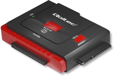 Адаптер Qoltec USB 3.0 to IDE | SATA III USB 3.0, IDE / SATA III, черный/красный