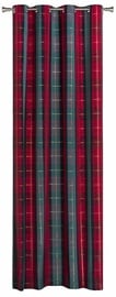 Nakts aizkari Splendid Tartan GZ-TART-140/260-ZICZ, sarkana/zaļa, 140 cm x 260 cm