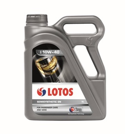 Motoreļļa Lotos Semisyntetic SN 10W - 40, daļēji sintētiska, vieglajam auto, 5 l