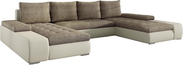 Stūra dīvāns Marino Berlin 03, Soft 33, bēša/gaiši brūna, 200 x 363 cm x 88 cm