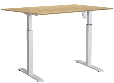 Kompiuterio stalas reguliuojamo aukščio Sun-flex EasyDesk Adapt II, baltas/beržo