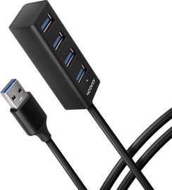 USB jaotur Axagon HUE-M1AL USB male, 4 x USB female, 1.2 m, must