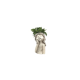 Декоративный горшок "Девочка" Garden Center NFQ210017, 22.5 см x 26 см x 41 см, серый
