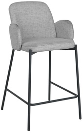 Барный стул Home4you Damen, матовый, светло-серый, 50 см x 52 см x 95 см