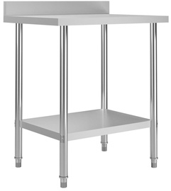 Верстак VLX With Backsplash 51187, серебристый, 800 мм x 600 мм x 930 мм