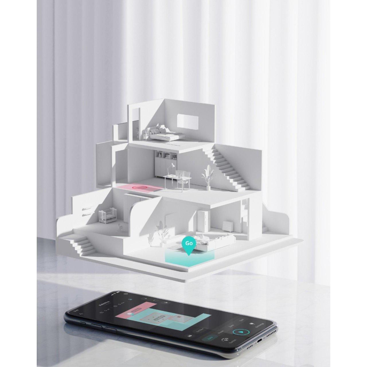 Dulkių siurblys - robotas Eufy RoboVac X8 Hybrid EU, juoda 