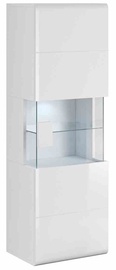 Шкаф-витрина Helvetia Toledo WM 07, белый, 52.8 см x 39.3 см x 159 см