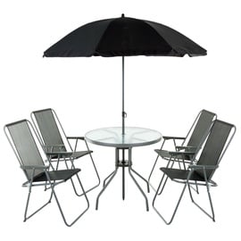 Välimööbli komplekt Patio Madura, hall/antratsiit, 4 istekohta