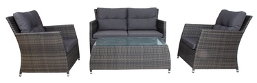 Välimööbli komplekt Home4you Adena, hall/pruun, 1-4 istekohta