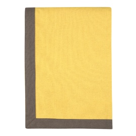 Staltiesė stačiakampė Lovely Duo, geltona/tamsiai ruda, 140 x 240 cm