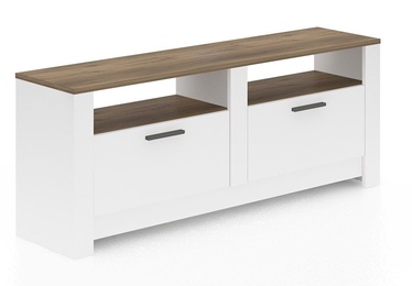 TV-laud Kalune Design Grado, valge/pähklipuu, 145.2 cm x 37 cm x 56.6 cm