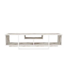 TV-laud Kalune Design Asal 150, valge/hele pruun, 35.2 cm x 150 cm x 40 cm