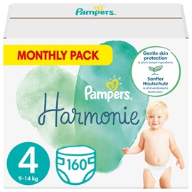 Mähkmed Pampers Harmonie, 4 suurus, 9 - 14 kg, 160 tk