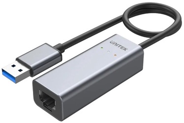 Adapter Unitek USB - RJ-45 U1313B, hall, 0.3 m