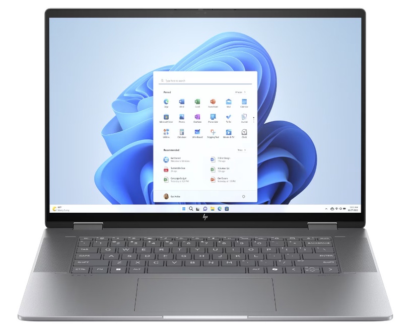 Sülearvuti HP Envy X360 16-ad0001ny, AMD Ryzen™ 5 8640HS, 16 GB, 512 GB, 16 ", AMD Radeon Graphics, hall, en