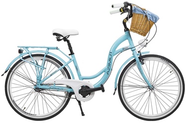 Велосипед городской Azimut Sarema 3-Speed, 26 ″, бирюзовый, с корзиной