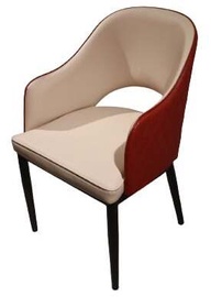 Valgomojo kėdė MN 1042 3657037, matinė, raudona/smėlio, 56 cm x 48 cm x 91 cm