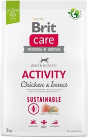 Сухой корм для собак Brit Care Activity Chicken & Insect, курица, 3 кг