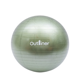 Gimnastikos kamuolys Outliner, žalias, 65 cm