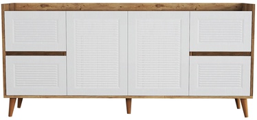 Komoda Kalune Design Tiredu 2, ruda/balta, 180 x 40 cm x 67 cm