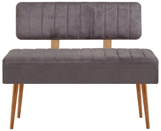 Batų suoliukas Kalune Design Vina 1501 - 1, rudas/antracito, 110 cm x 36 cm x 85 cm