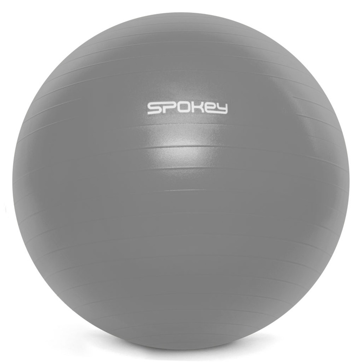 Kamuolys Spokey Fitball III, pilkas, 75 cm