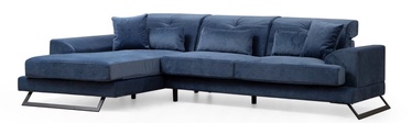 Stūra dīvāns Hanah Home Frido, tumši zila, kreisais, 190 x 308 cm x 92 cm