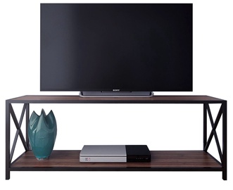 TV-laud Kalune Design Xena, must/pähklipuu, 120 cm x 33 cm x 45.7 cm