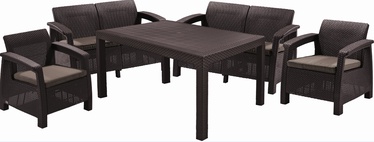 Комплект уличной мебели Curver Corfu Fiesta 223230, коричневый, 6 места