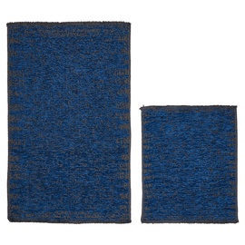 Vannasistabas paklājiņu komplekts Foutastic SO10010, zila, 100 cm x 60 cm